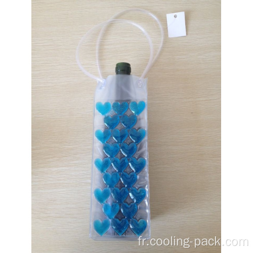 Refroidisseur de bouteille de glace à vin en PVC